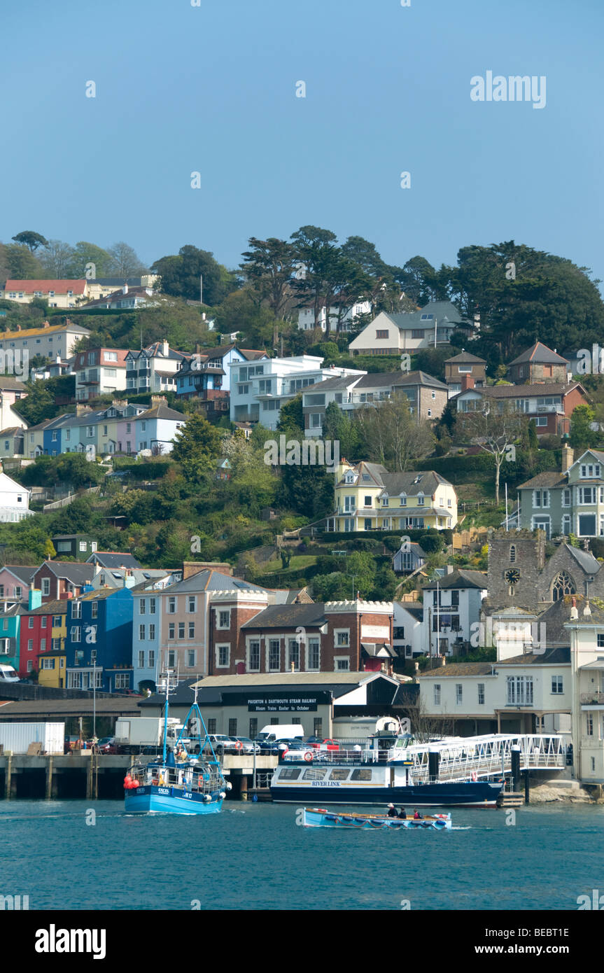 Blick auf Kingswear von Dartmouth, Devon, UK Stockfoto