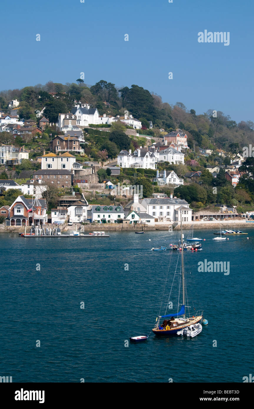 Blick auf Kingswear von Dartmouth, Devon, UK Stockfoto