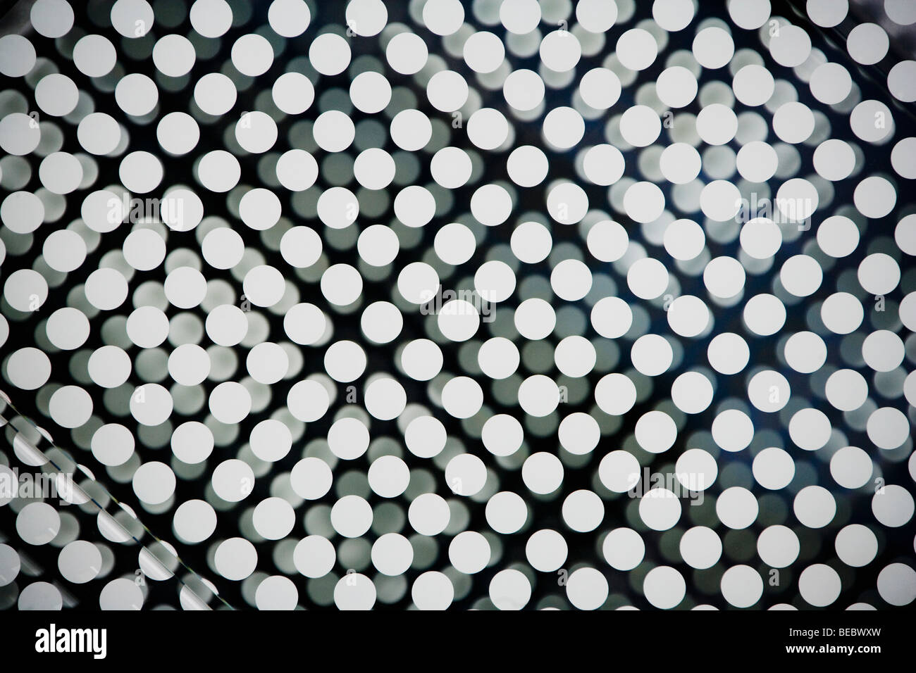 Nahaufnahme von einem Punktmuster Stockfoto