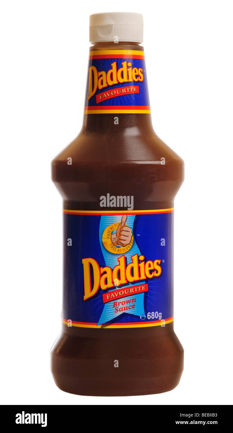 Flasche Daddies Brown Sauce Stockfoto