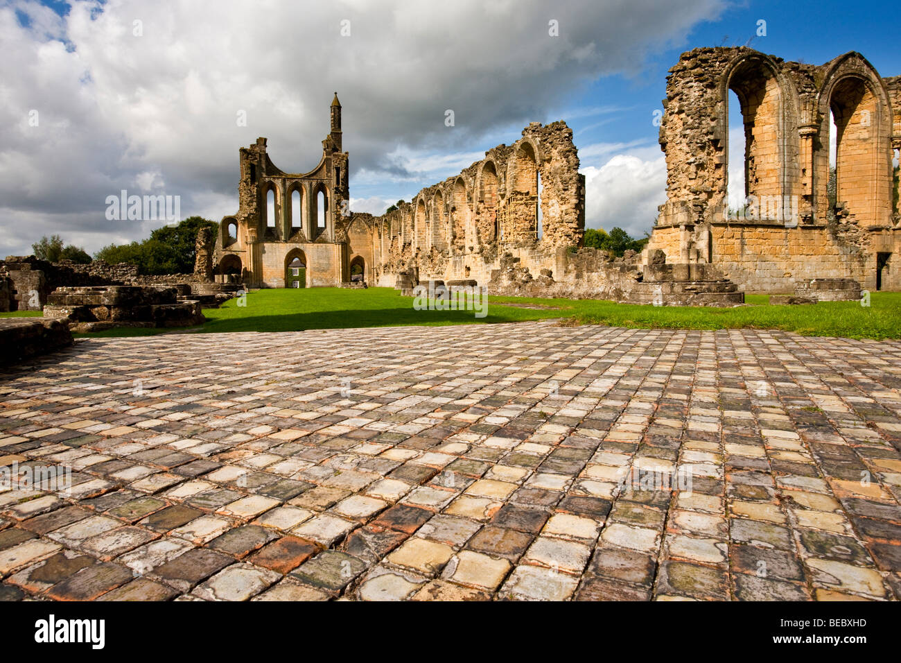 Byland Abbey, in der Nähe von Wass Helmsley North York Moors National Park Stockfoto