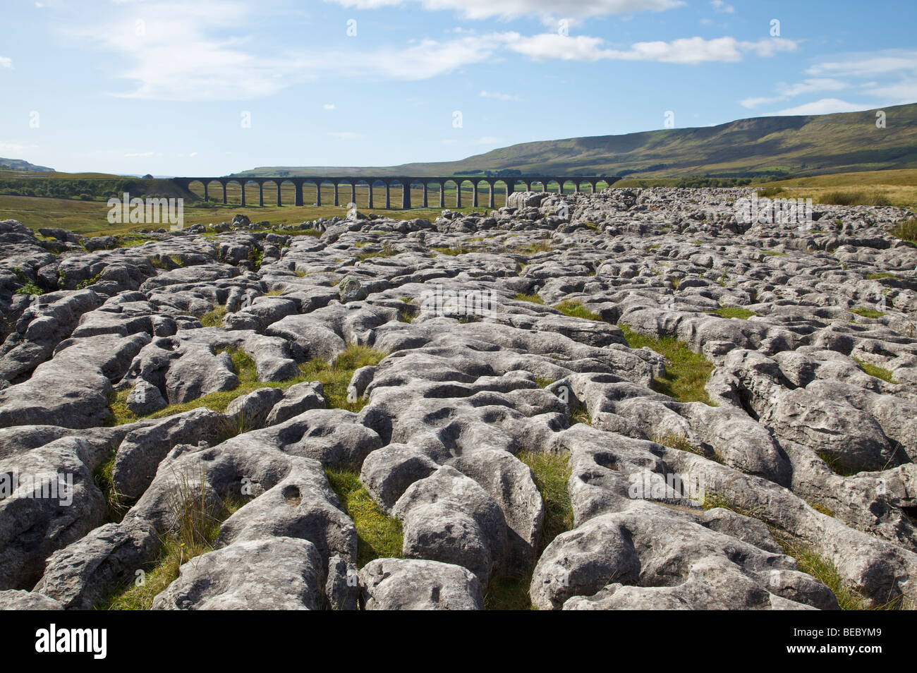 Ribblehead Eisenbahn-Viadukt, North Yorkshire, England, UK Stockfoto