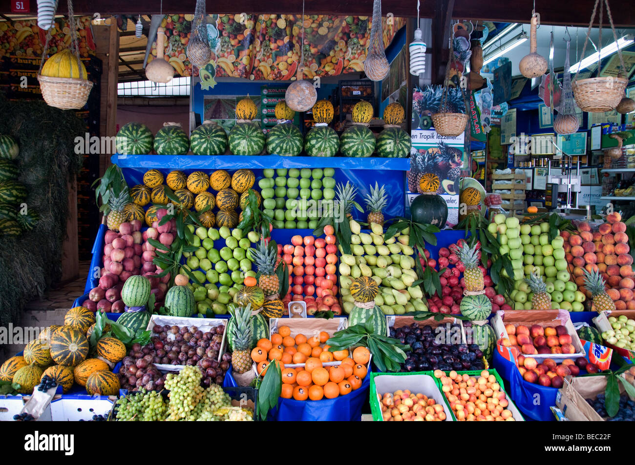 Eyüp-Istanbul-Türkei-Shop Shop Markt Gemüsehändler Stockfoto