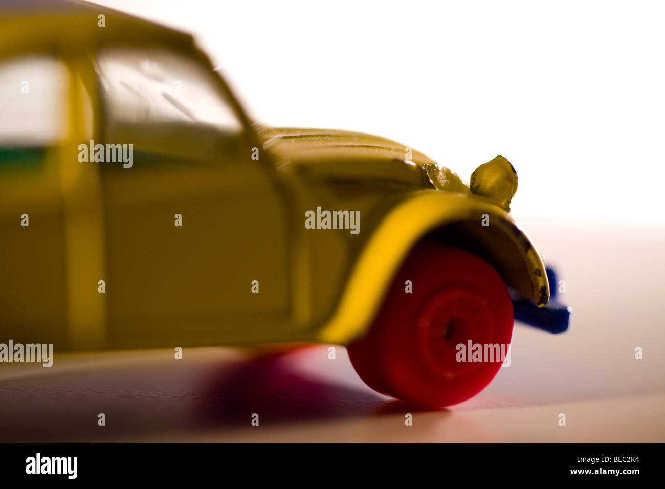 Makro ein Spielzeugauto Citroen Stockfoto