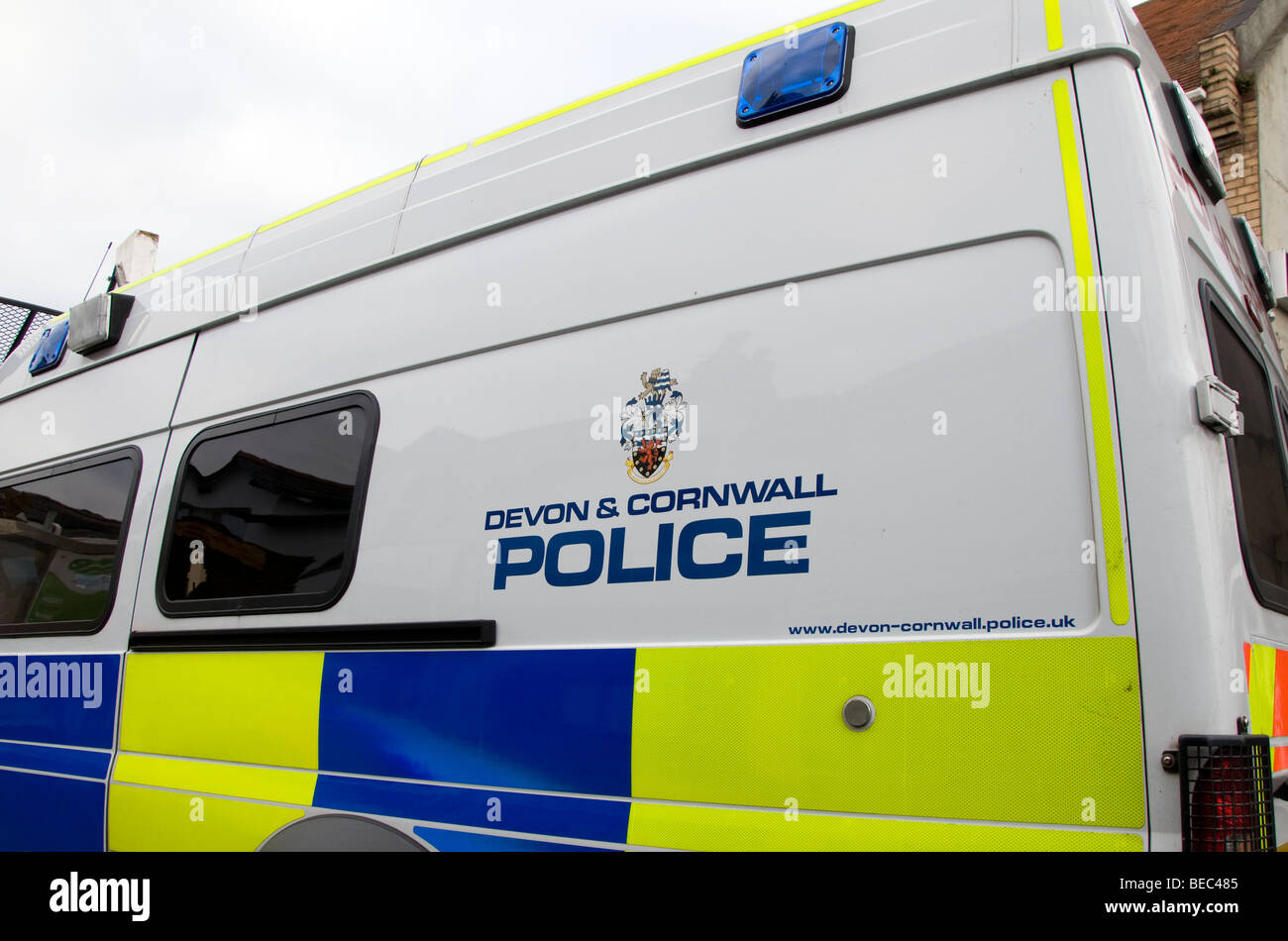 Devon und Cornwall Polizei Stockfoto