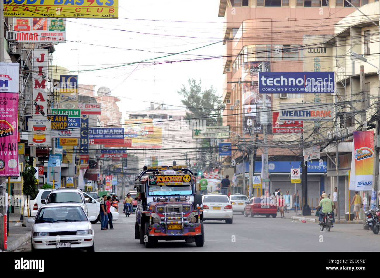 Jeepney Cagayan de Oro, Mindanao, Philippinen Stockfoto