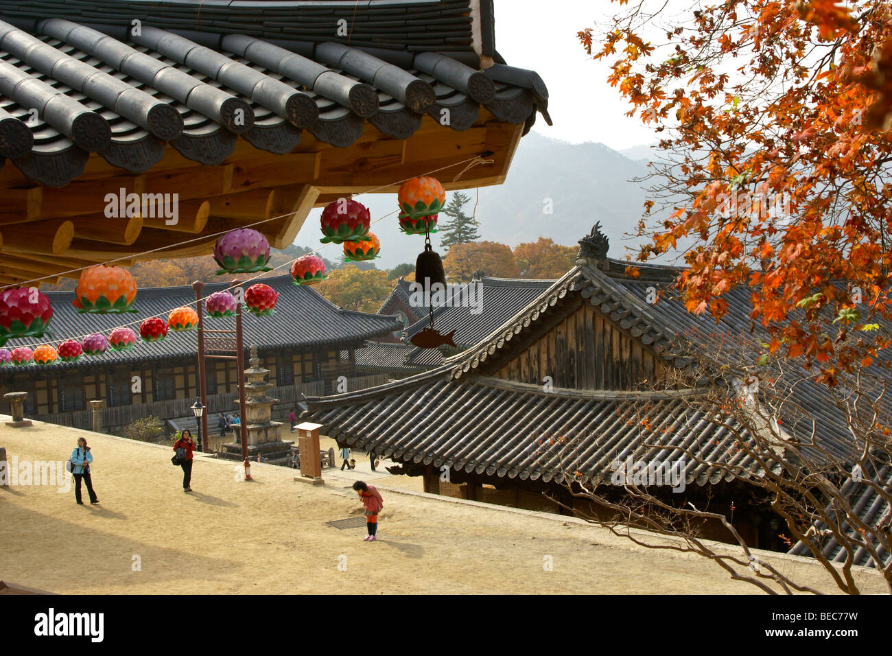 Buddhistischen Haeinsa-Tempel, Südkorea Stockfoto