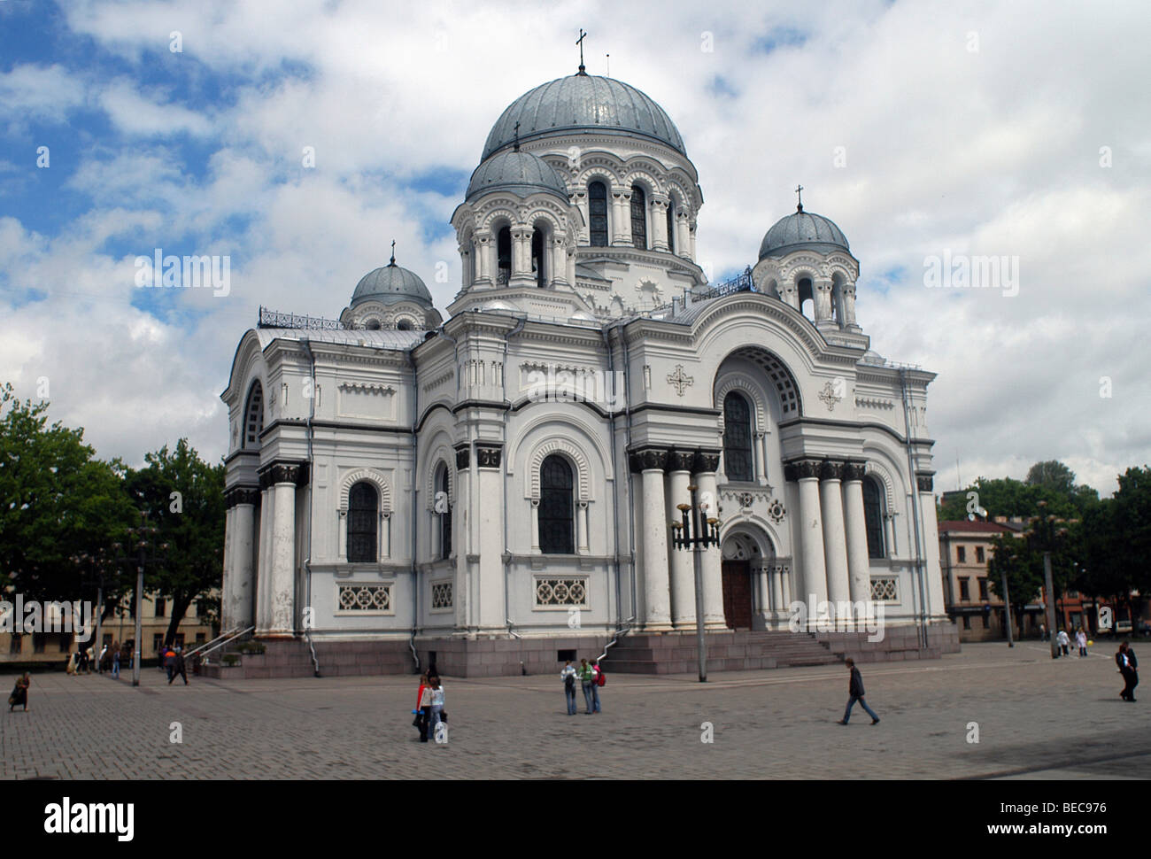 Kirche St. Michael Archangel, Kaunas, Litauen. Stockfoto
