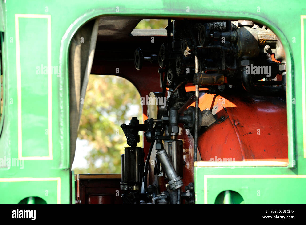 Dampfbahn Lok Kohle Tank Motor Stockfoto