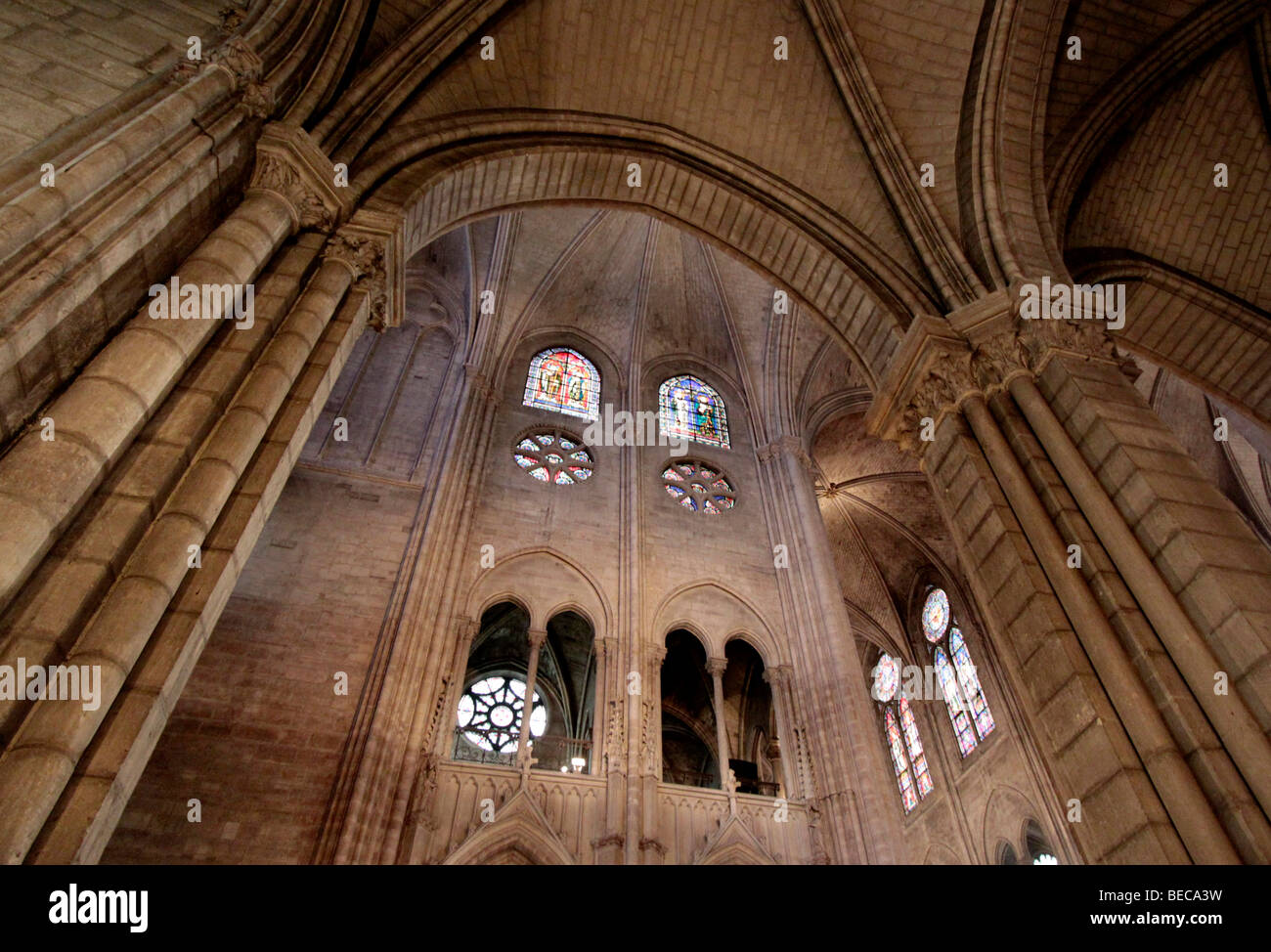 Innenraum des Notre-Dame de Paris Kathedrale, Paris, Frankreich, Europa Stockfoto