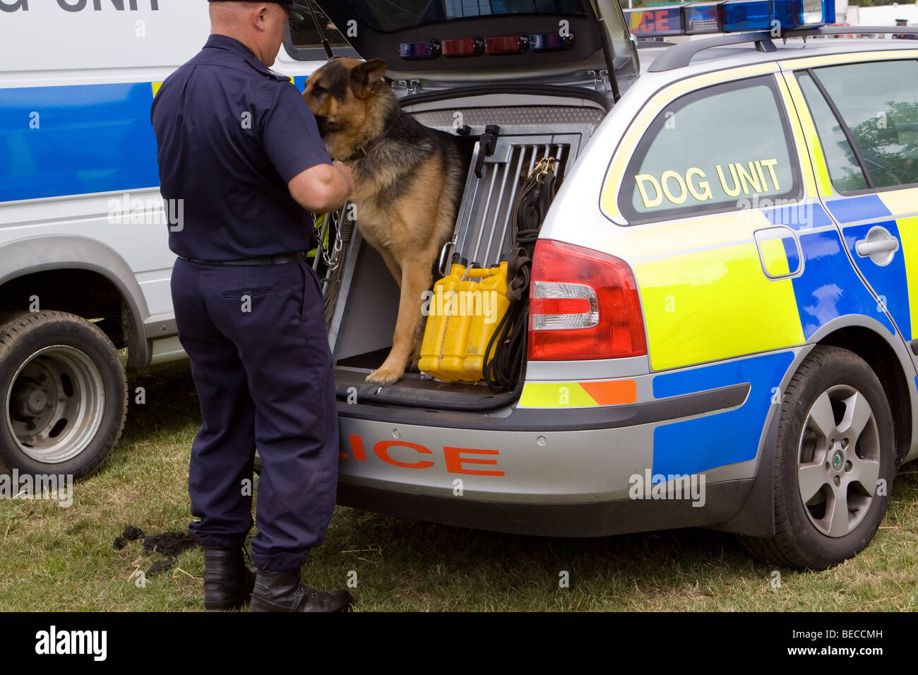 Polizeihund Einheit Stockfoto