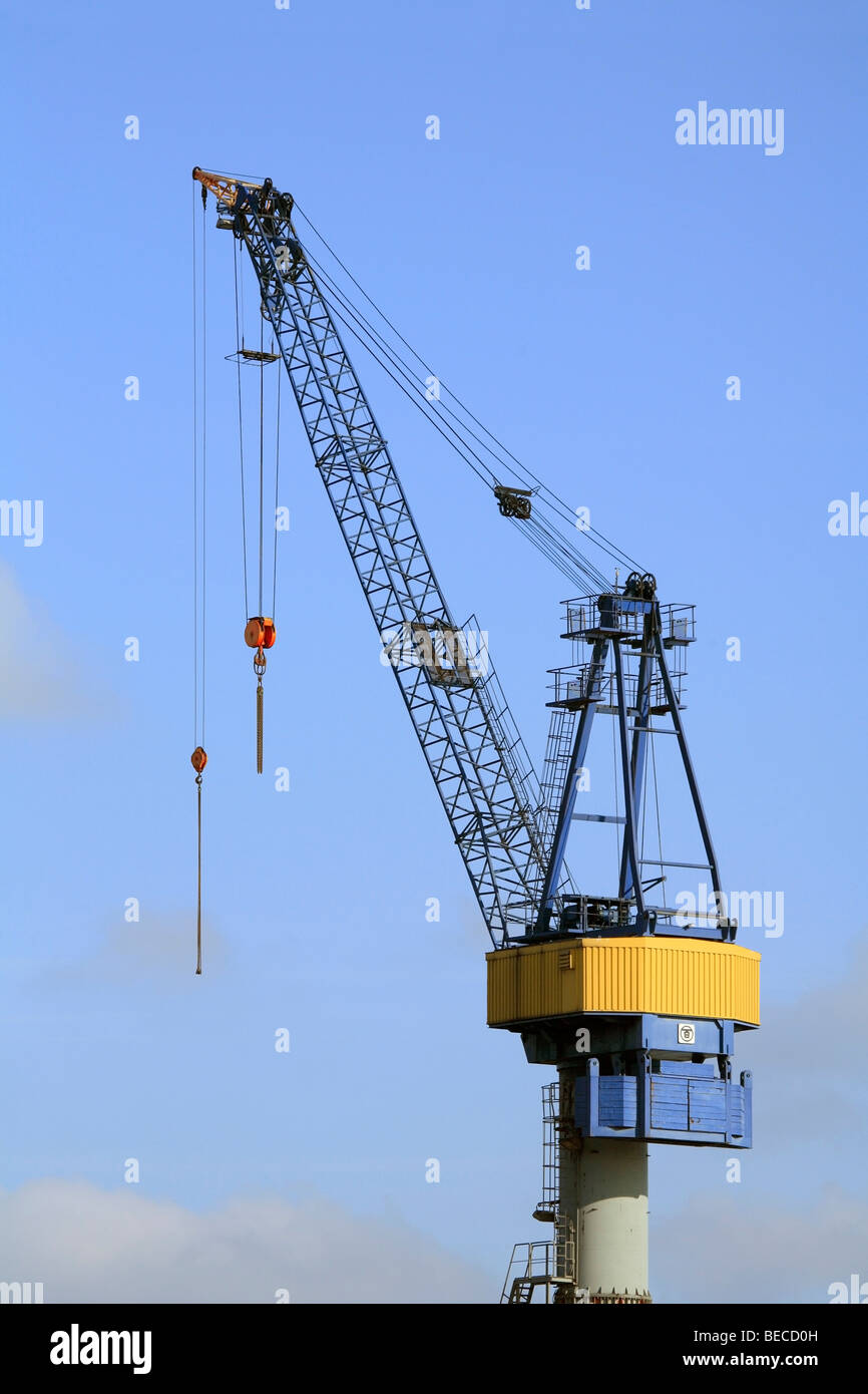 Wharf Kran, Werft, Reparatur Dock, Hafen, Hamburg, Deutschland Stockfoto