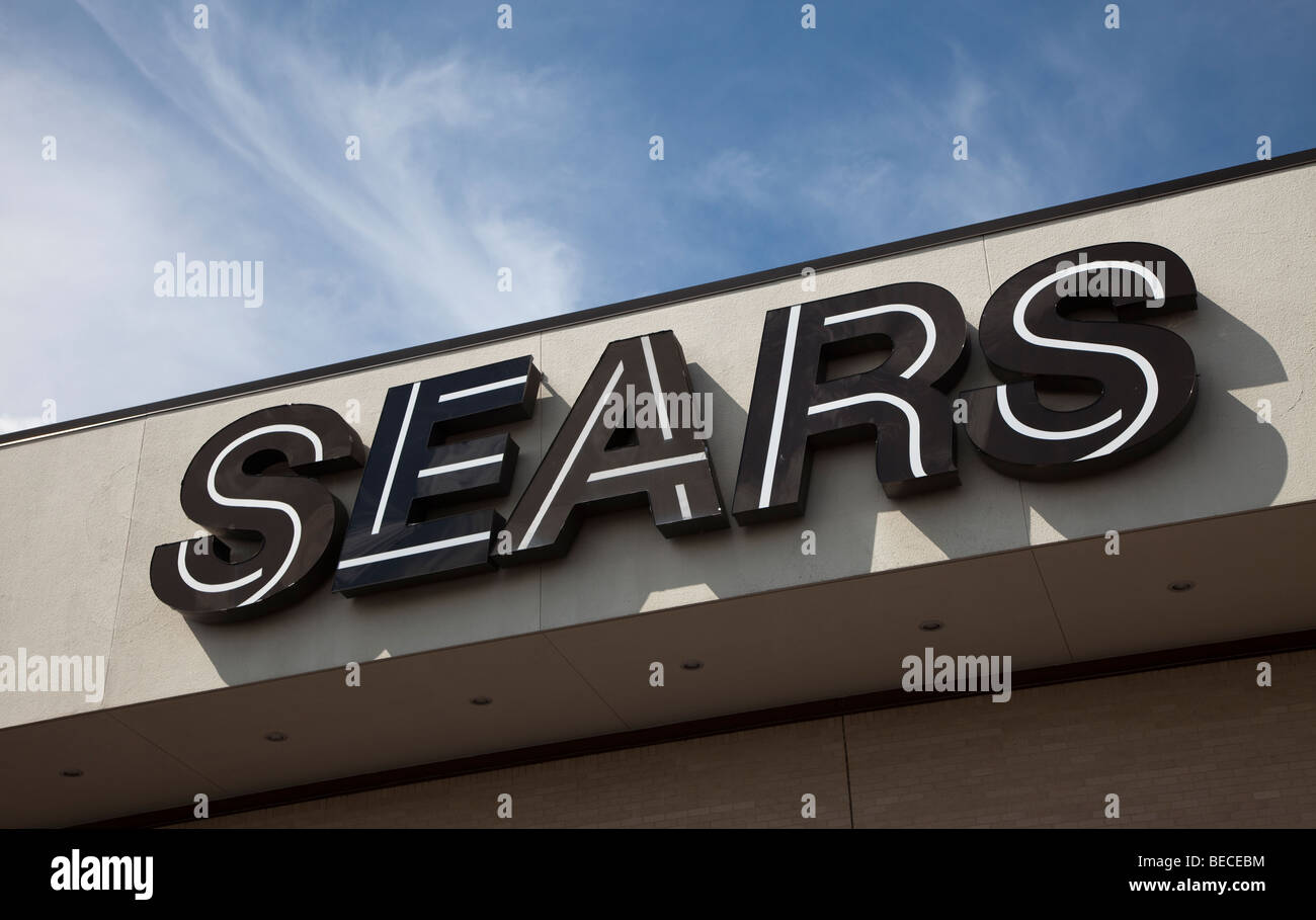 Sears Kaufhaus Zeichen Houston Texas USA Stockfoto