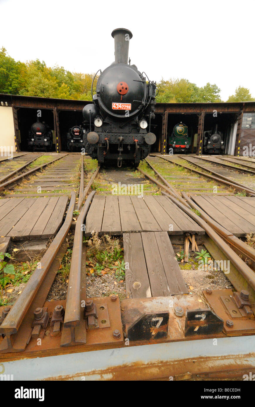 Dampfbahn Lok Kohle Tank Motor Stockfoto