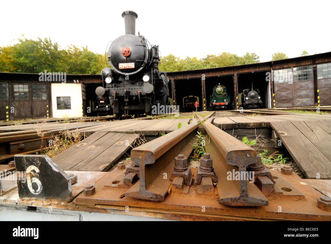 Dampfbahn Lok Kohle Tank Motor Stockfoto