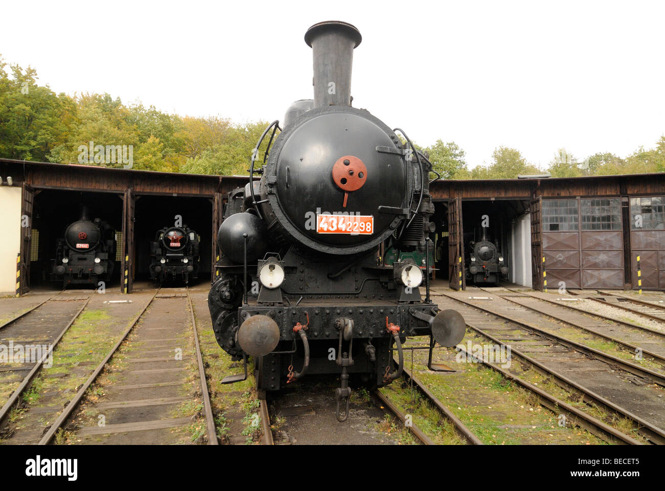 Dampfbahn Lok Kohle Tank Motor Stockfoto