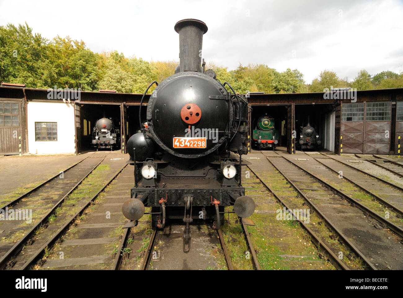 Dampfbahn Lok Kohle Tank Motor Stockfoto