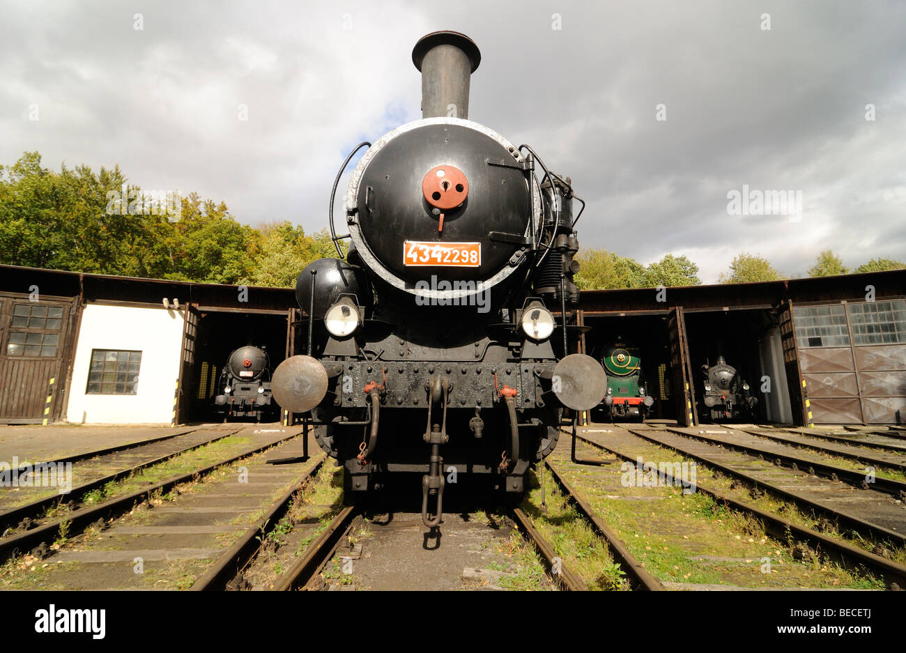 Dampfbahn Lok Kohle Tank Motor Stockfoto