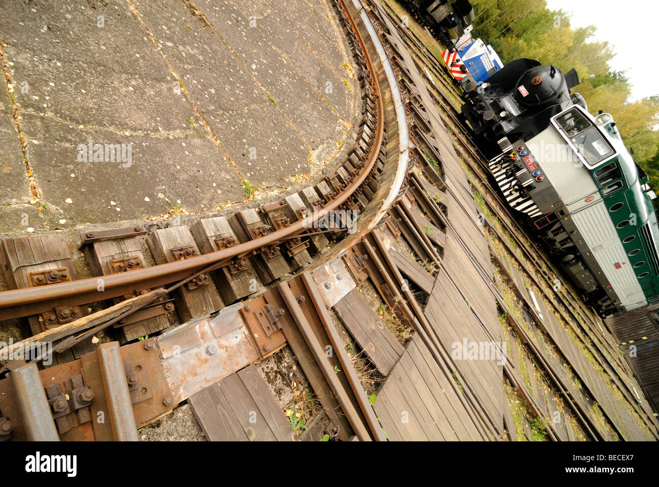 Dampfbahn Lok Kohle Tank Motor Stockfoto