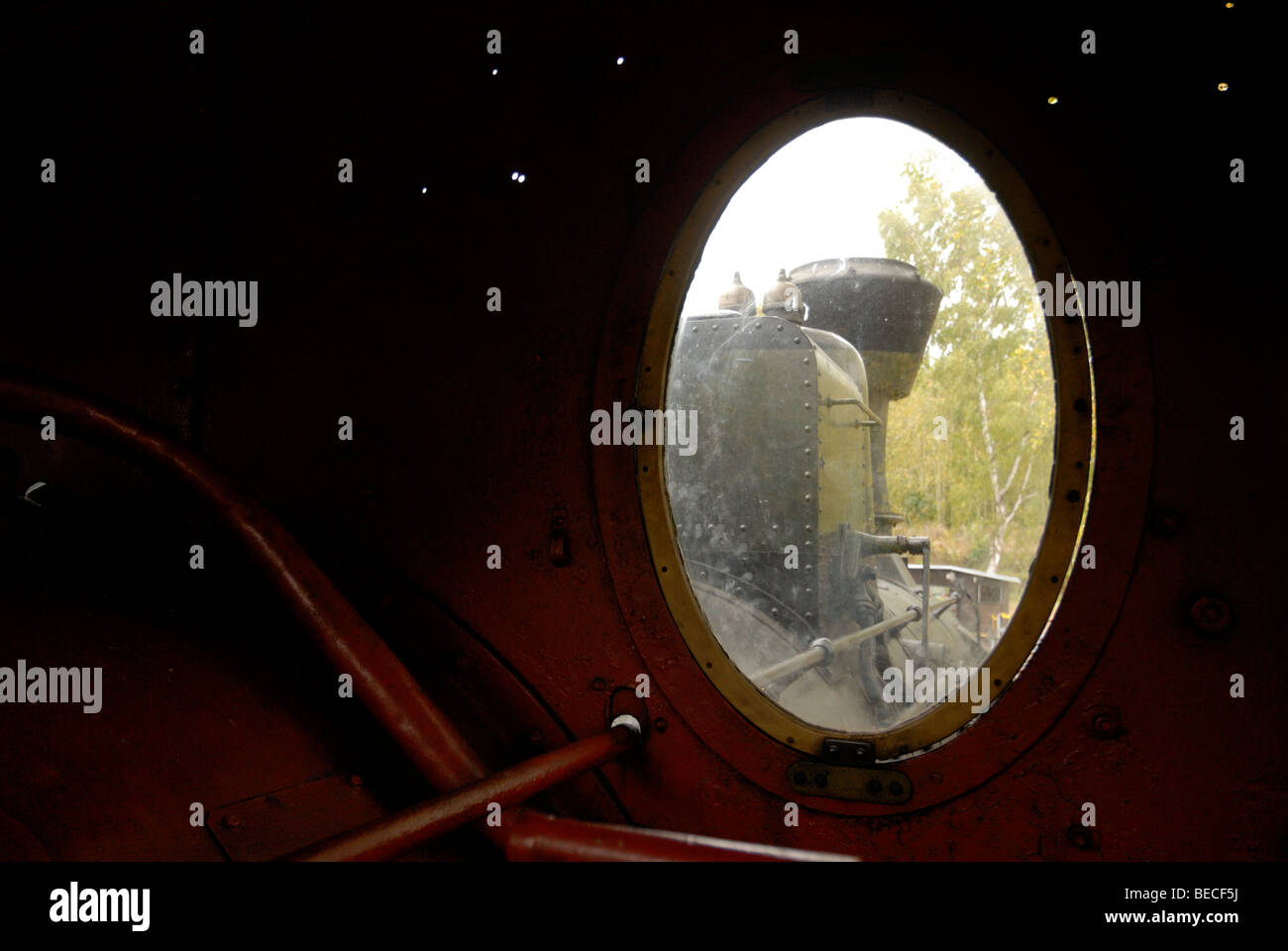 Dampfbahn Lok Kohle Tank Motor Stockfoto