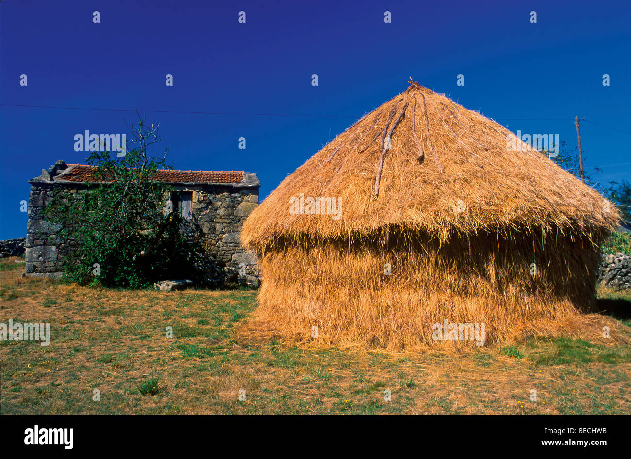 Portugal, Tras-os-Montes: Typische Heu befindet sich im Norden von Portugal Stockfoto