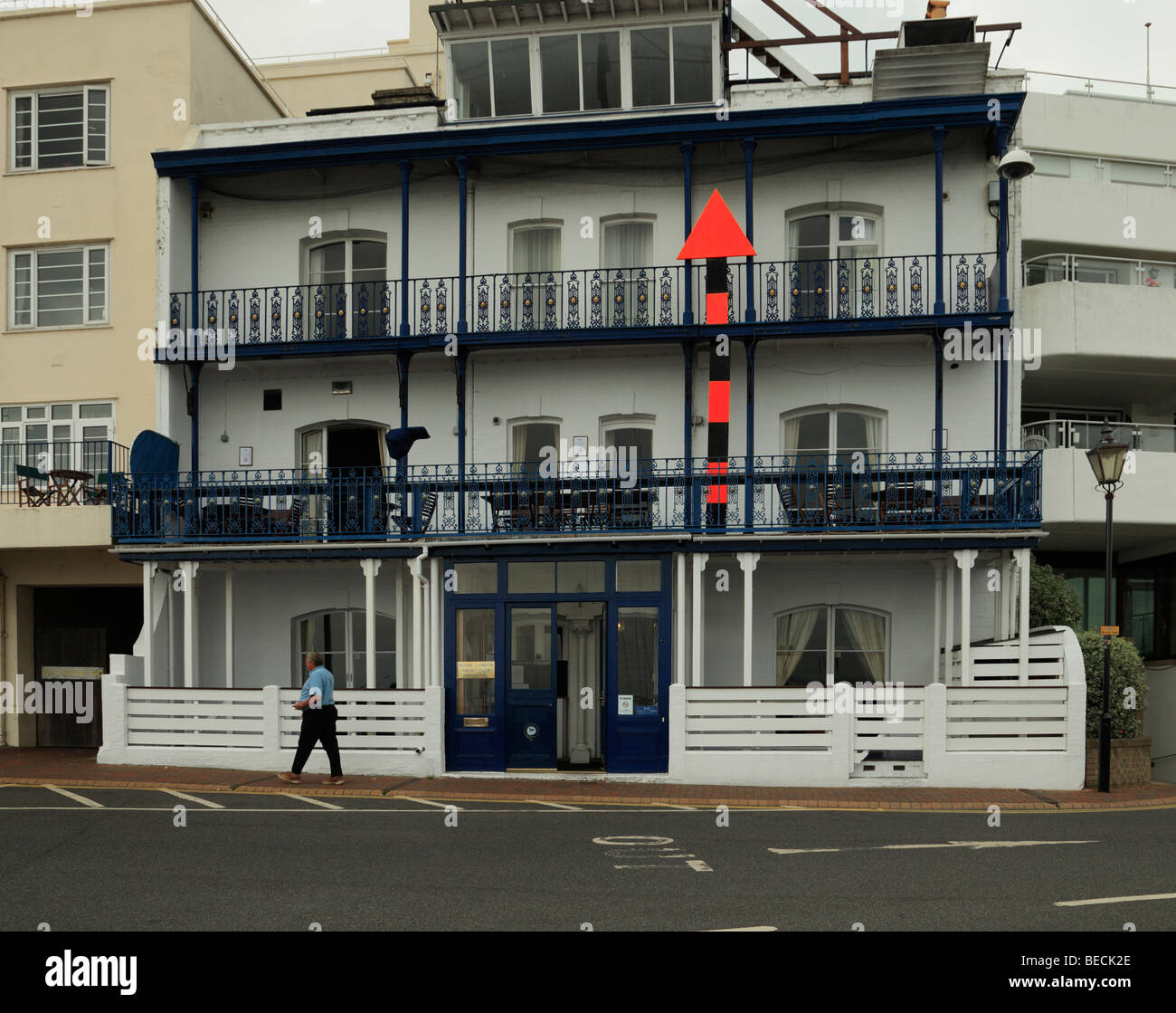 Der Royal London Yachtclub. Cowes, Isle Of Wight, England, UK. Stockfoto
