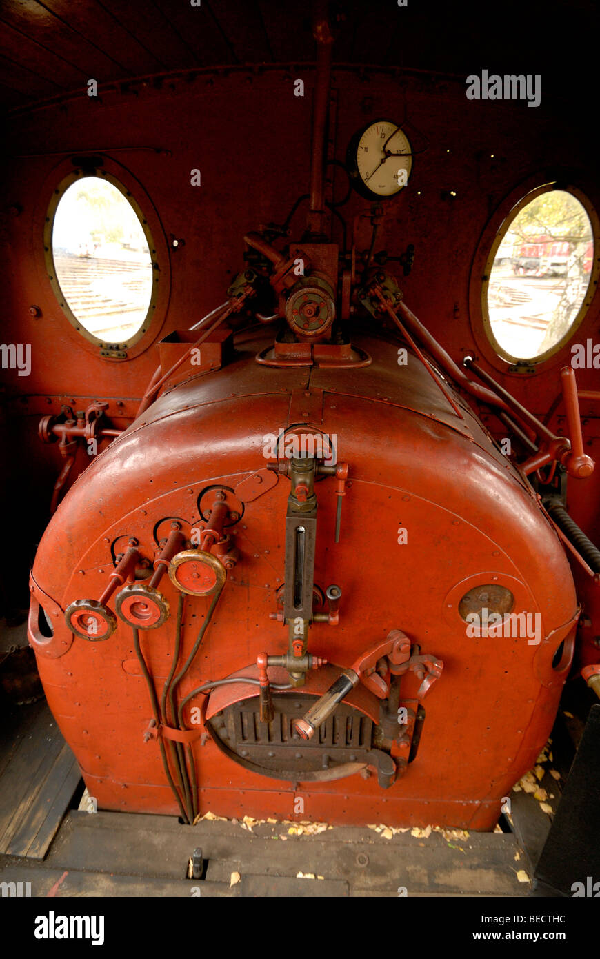 Dampfbahn Lok Kohle Tank Motor Stockfoto