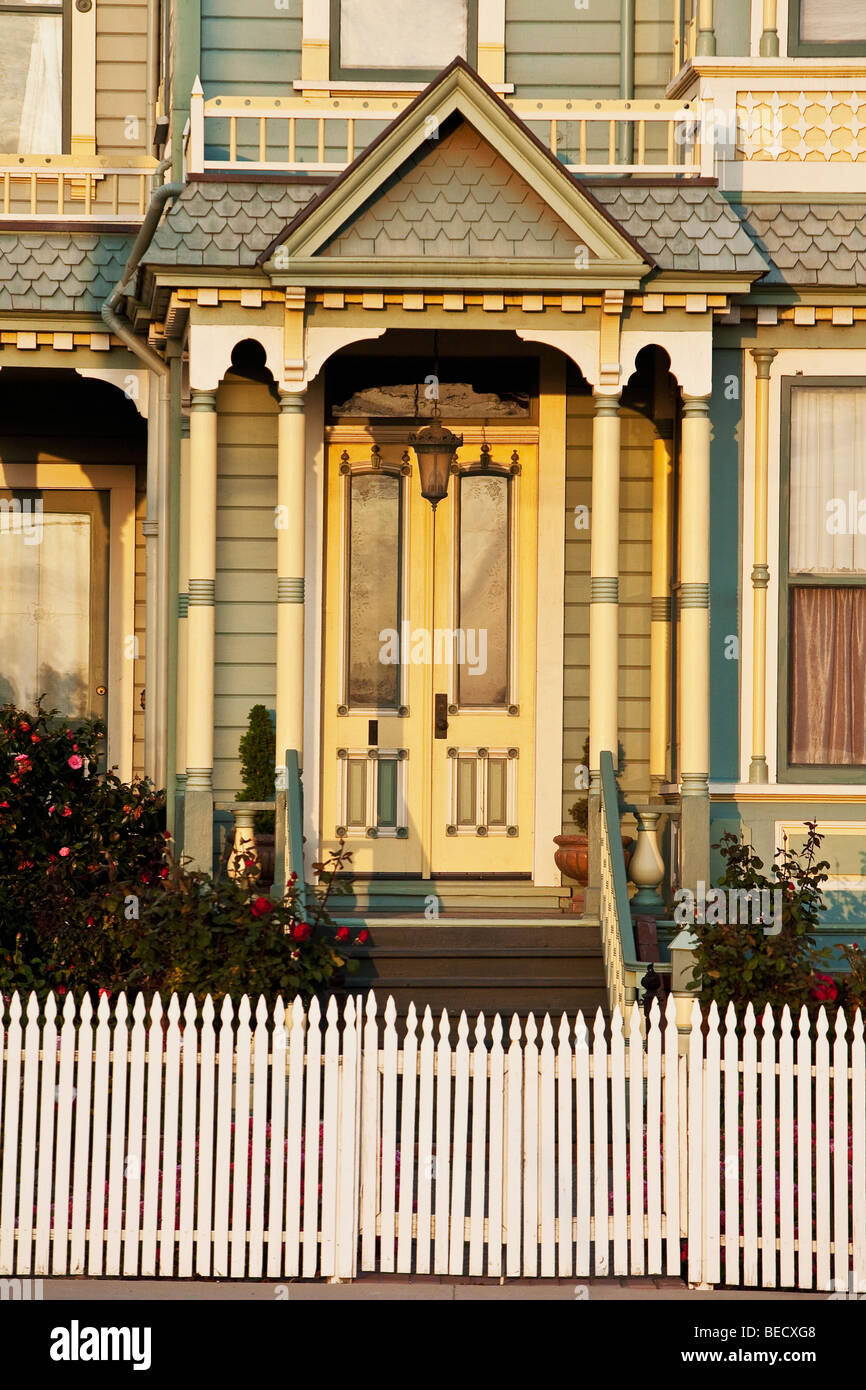 Fassade von einer viktorianischen Stil House, Kalifornien, USA Stockfoto