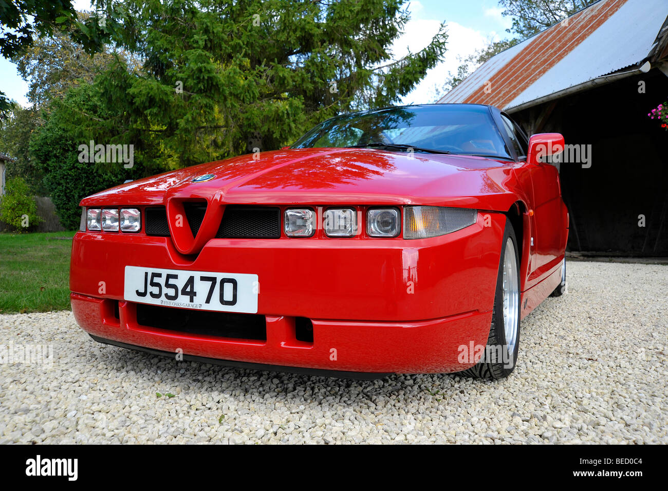 Klassische italienische Sportwagen Alfa Romeo Zagato SZ Stockfoto