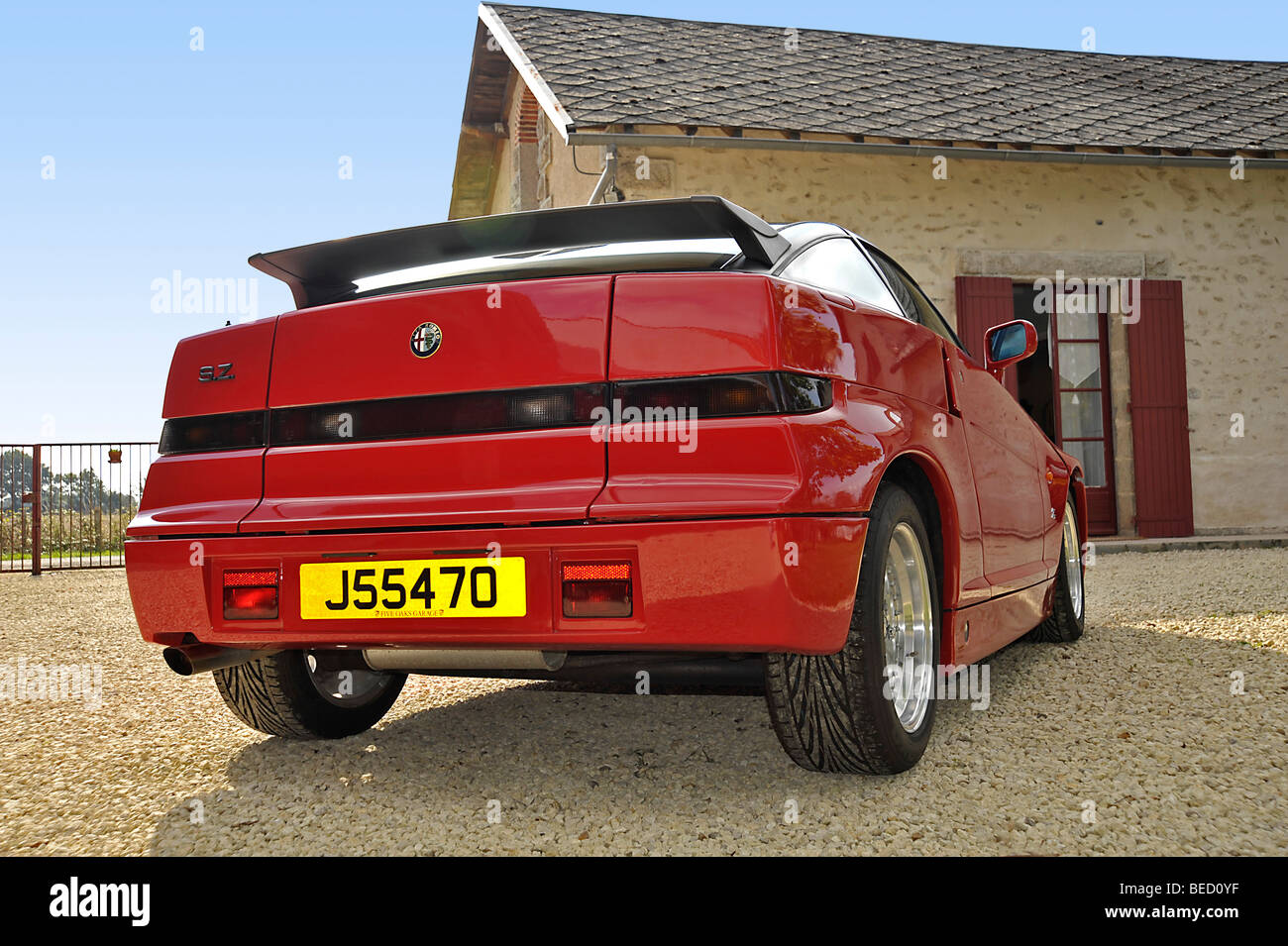 Klassische italienische Sportwagen Alfa Romeo Zagato SZ Stockfoto
