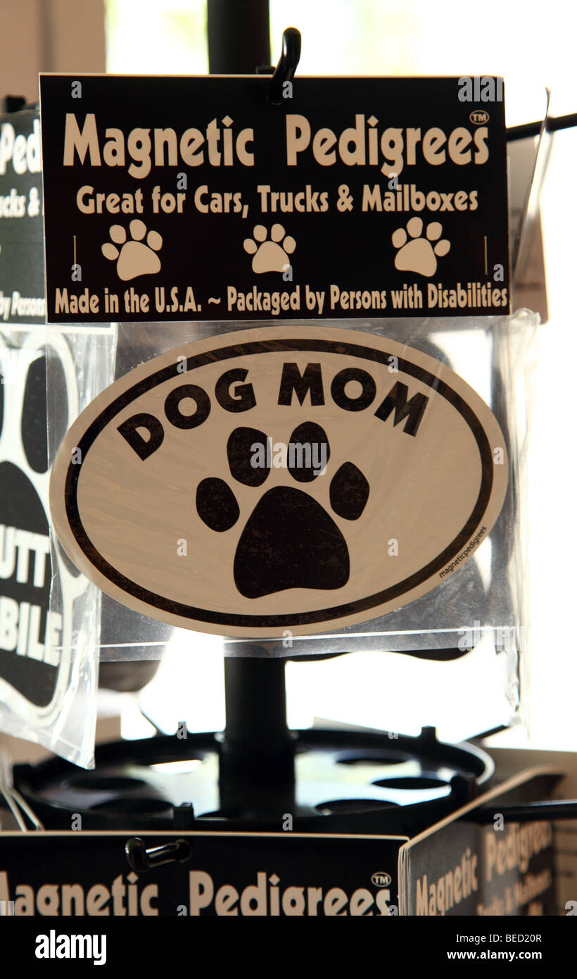 Lustige Schilder für Hundebesitzer Stockfoto