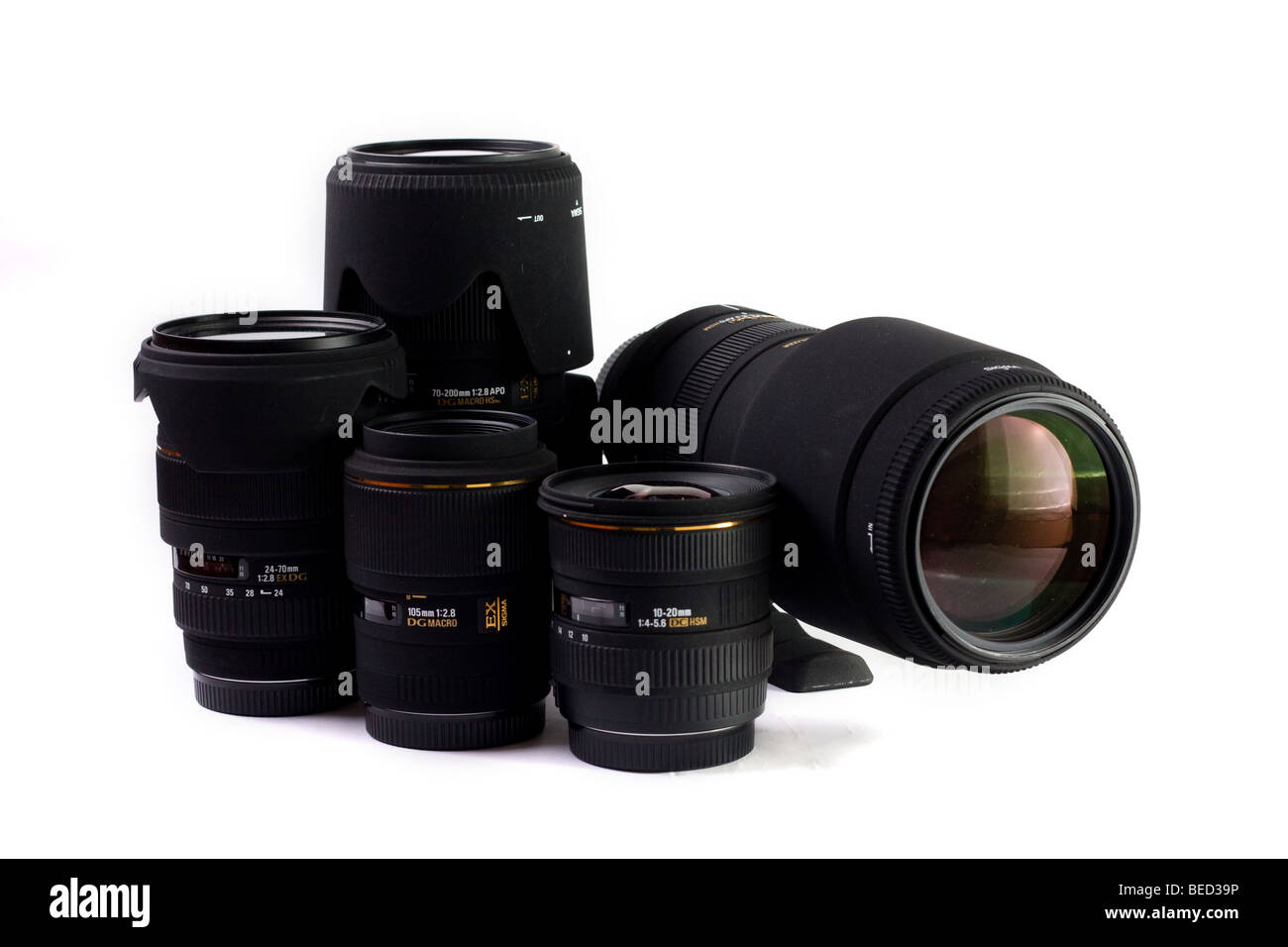 Objektiv-Sammlung Stockfoto