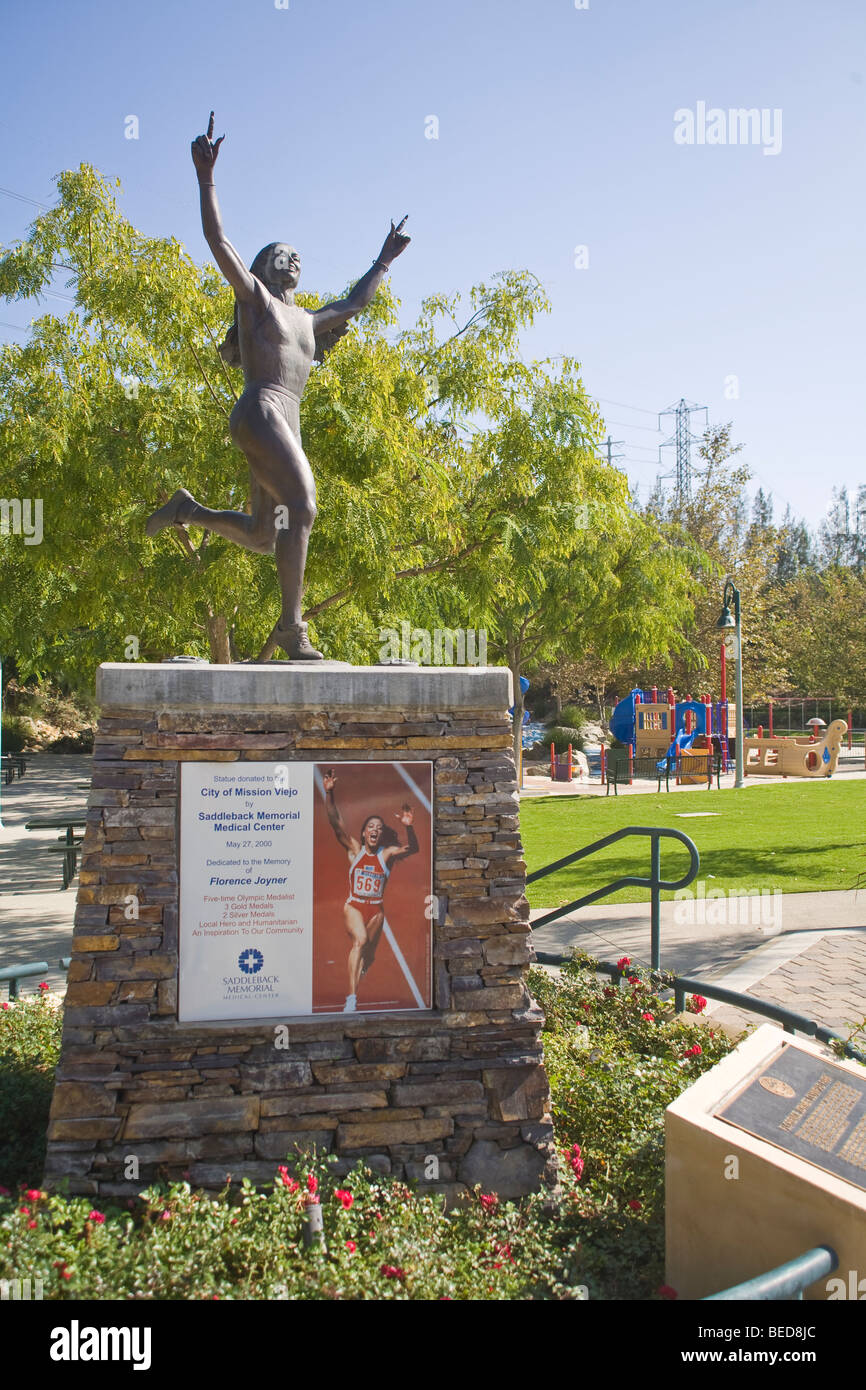 Florence Joyner - braun Olympiade Gedenkpark in Mission Viejo, Kalifornien. Stockfoto