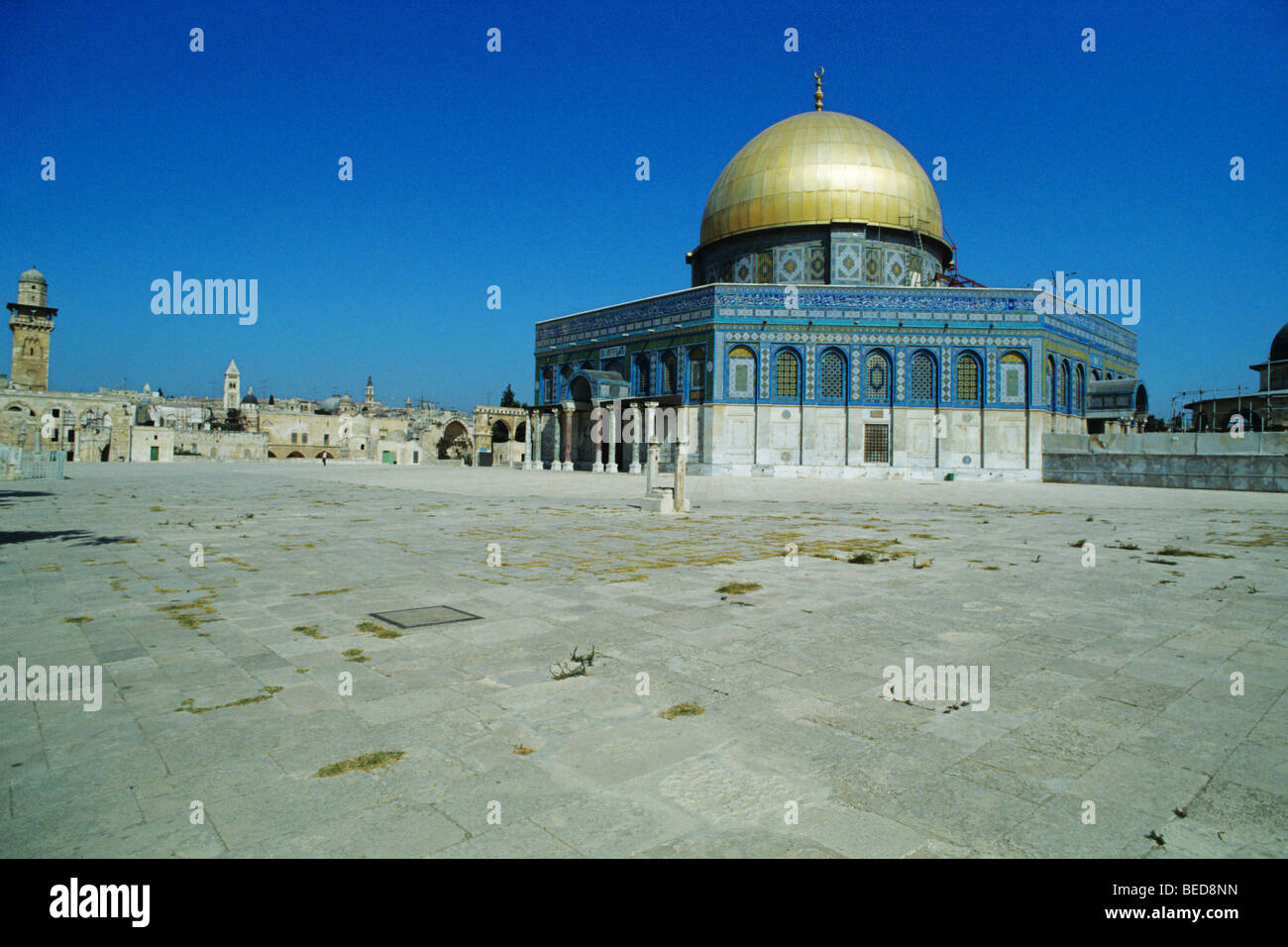 Haube des Felsens, Qubbet es-Sakhra auf den Tempelberg, Jerusalem, Israel, Naher Osten und Orient Stockfoto