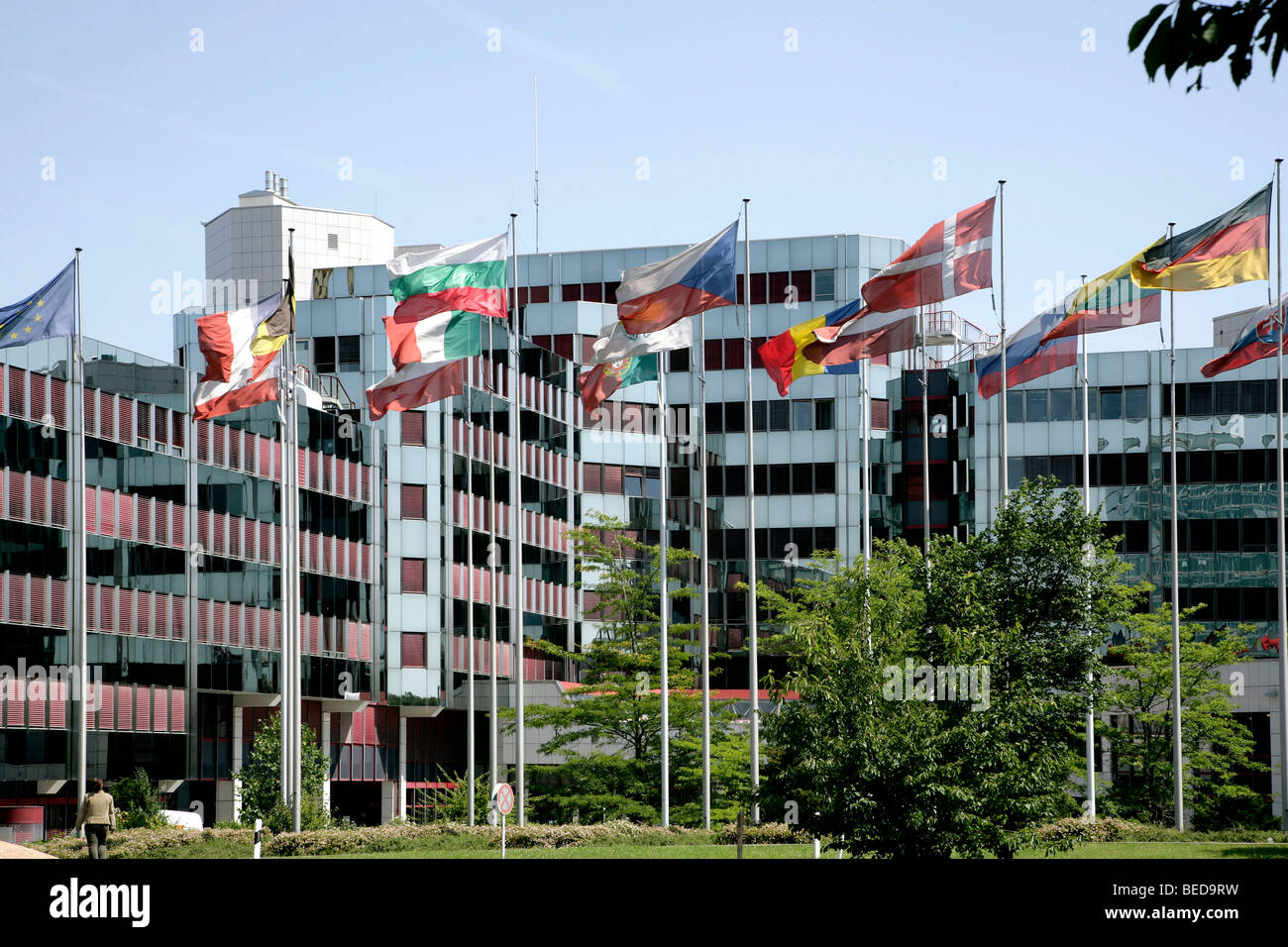 Europäischen Parlament, Konrad Adenauer Gebäude in Luxemburg, Europa Stockfoto