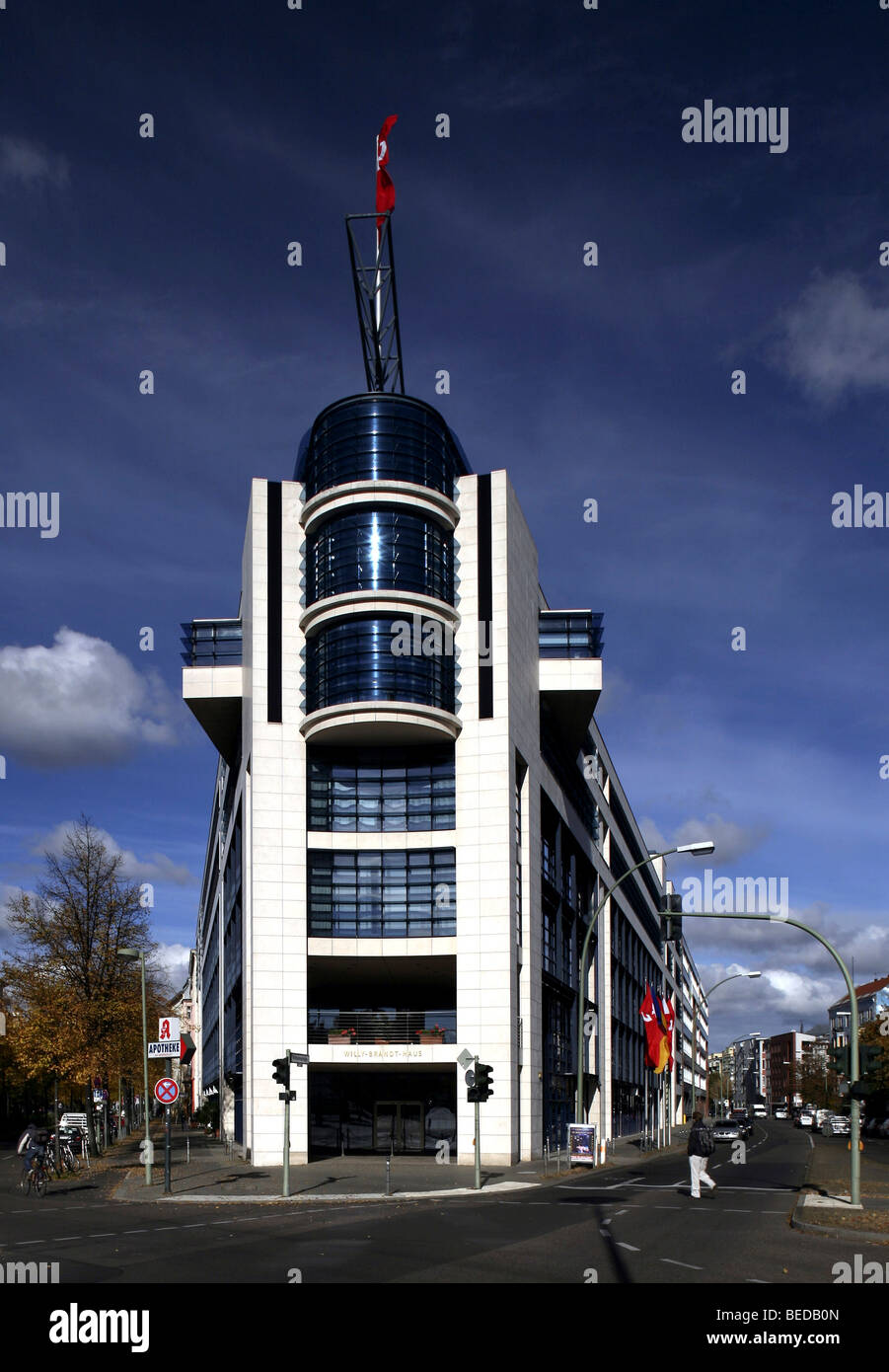 Willy-Brandt-Haus, Bundeszentrale der SPD, Berlin Stockfoto