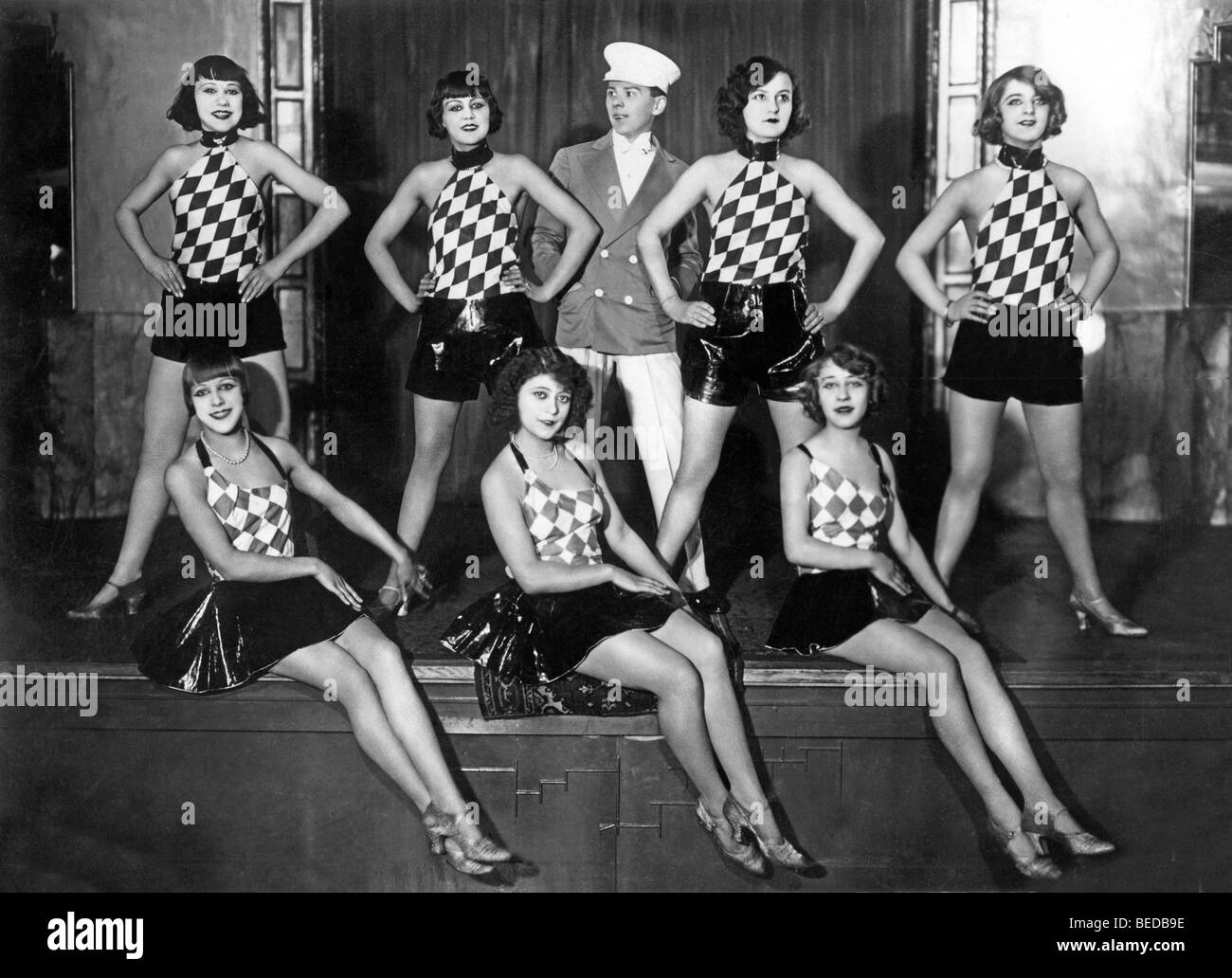Historisches Foto, Tanzgruppe, um 1928 Stockfoto