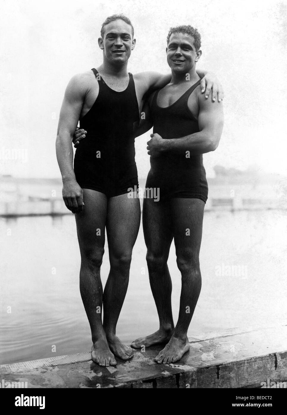 Historisches Foto, Wassersportler, um 1932 Stockfoto