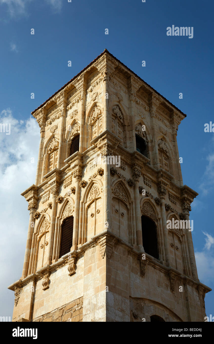 Kirchturm des Lazarus Kirche, Larnaca, Zypern, Asien Stockfoto