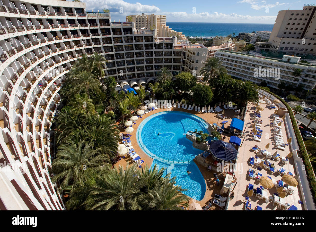 Das Sandy Beach Hotel, Playa del Ingles, Gran Canaria, Kanarische Inseln, Spanien, Europa Stockfoto