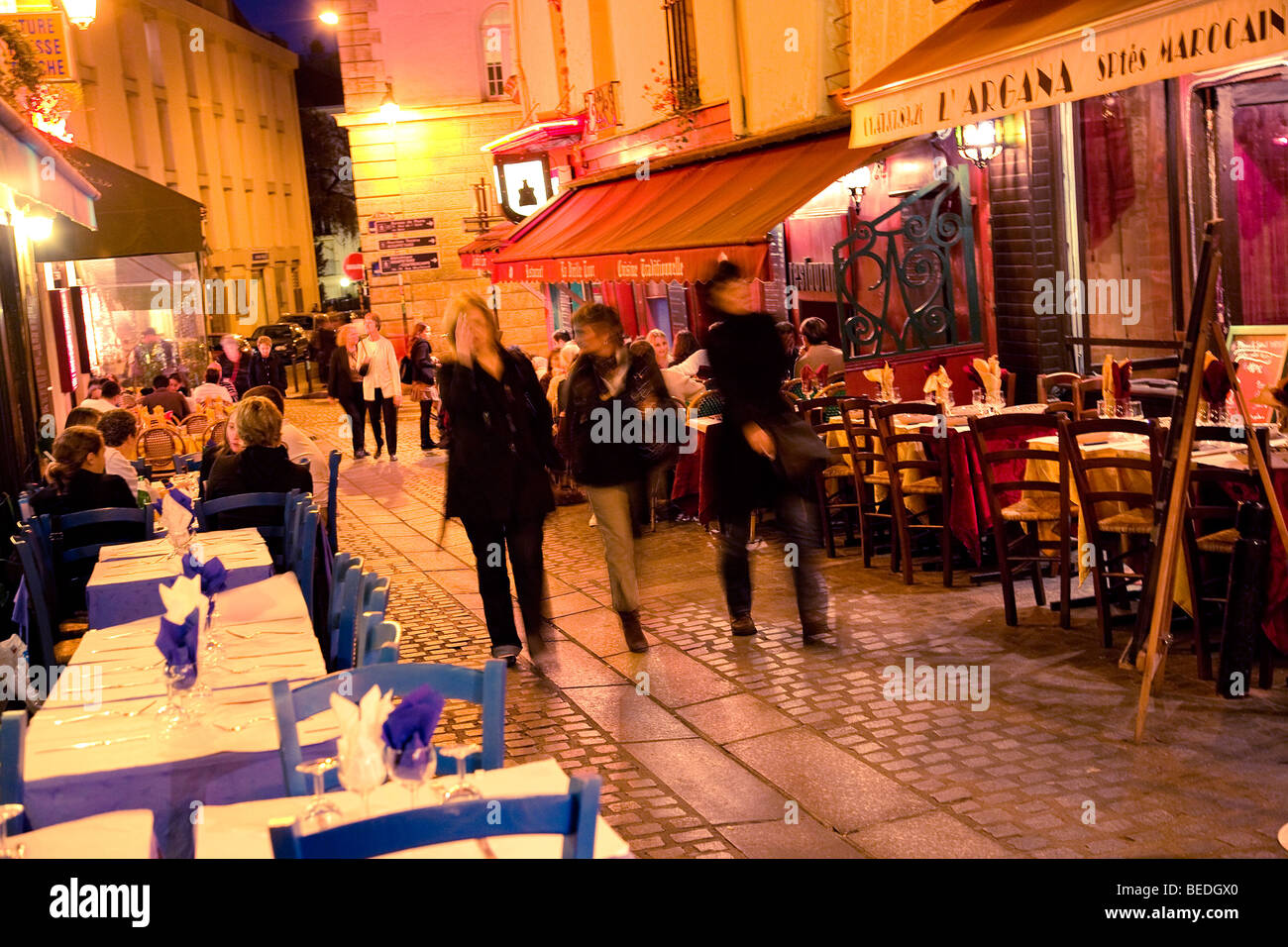 POT DE FER STRAßE, PARIS Stockfoto