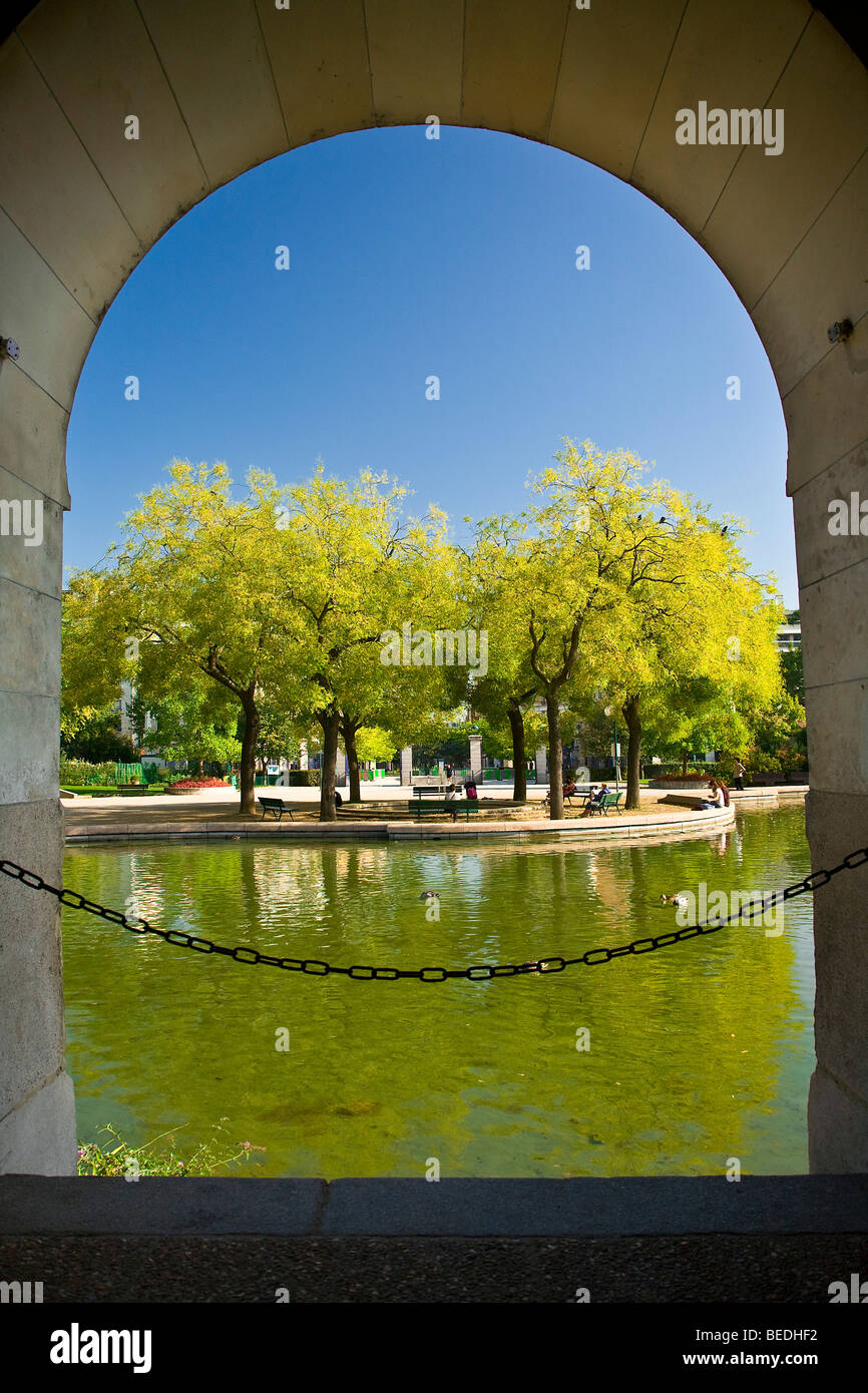 GEORGES BRASSENS PARK, PARIS Stockfoto