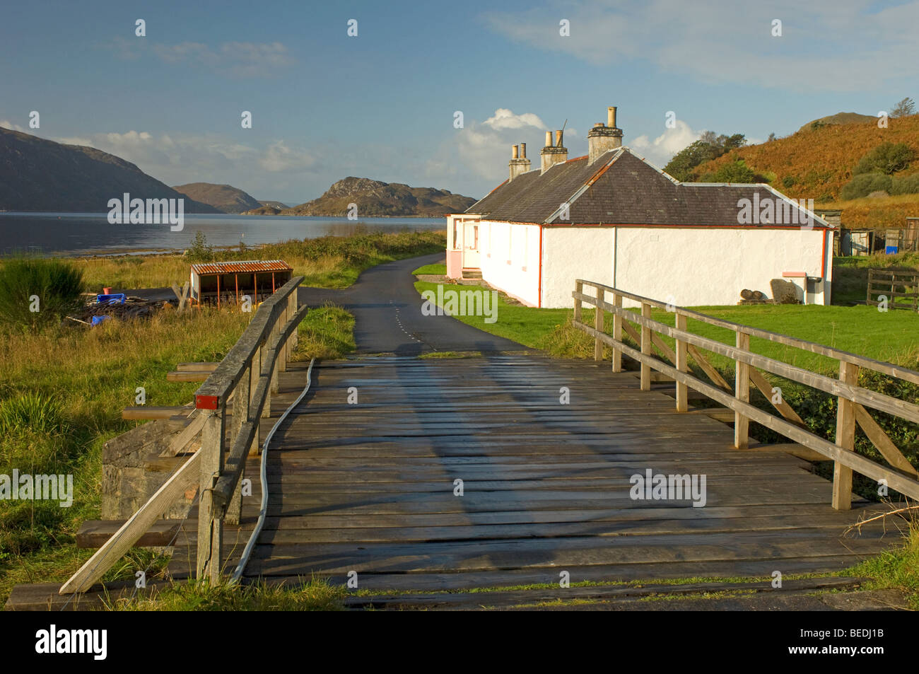 Inverie auf Loch Nevis auf Knoydart an der schottischen Westküste SCO 5379 Stockfoto