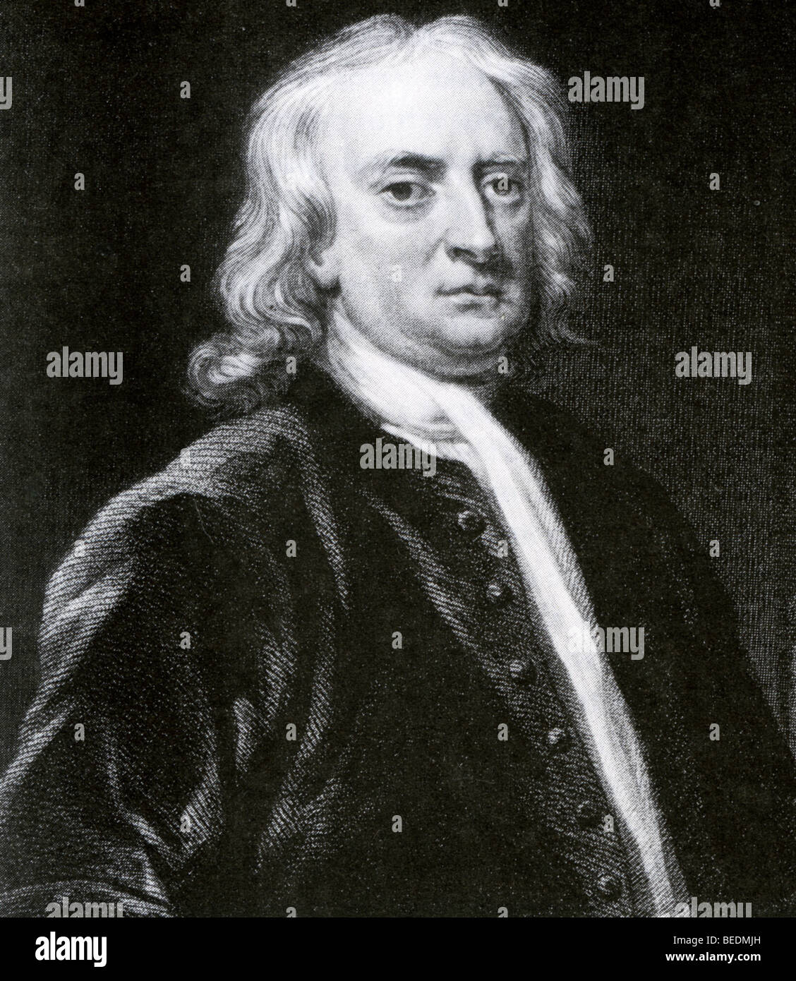 SIR ISAAC NEWTON - englische Wissenschaftler 1643-1727 Stockfoto