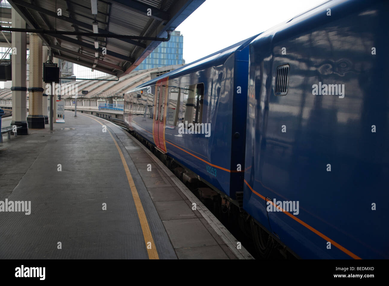 Südwesten-Züge Bahnhof Zug Reisen UK Stockfoto