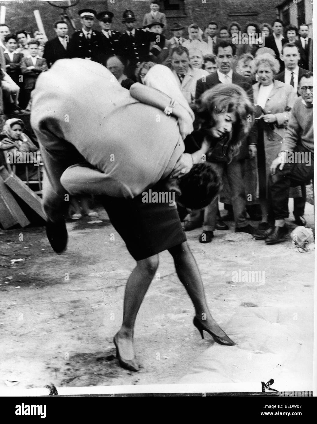 Schauspielerin Sophia Loren in einer Szene aus "The Millionärin" Stockfoto