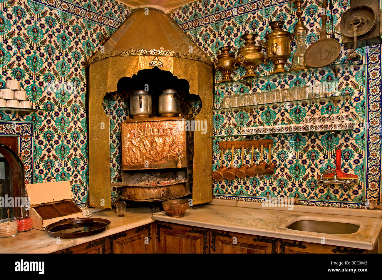 Eyup Kaffee Küche Pierre Loti Cafe Bar Istanbul Türkei Stockfoto