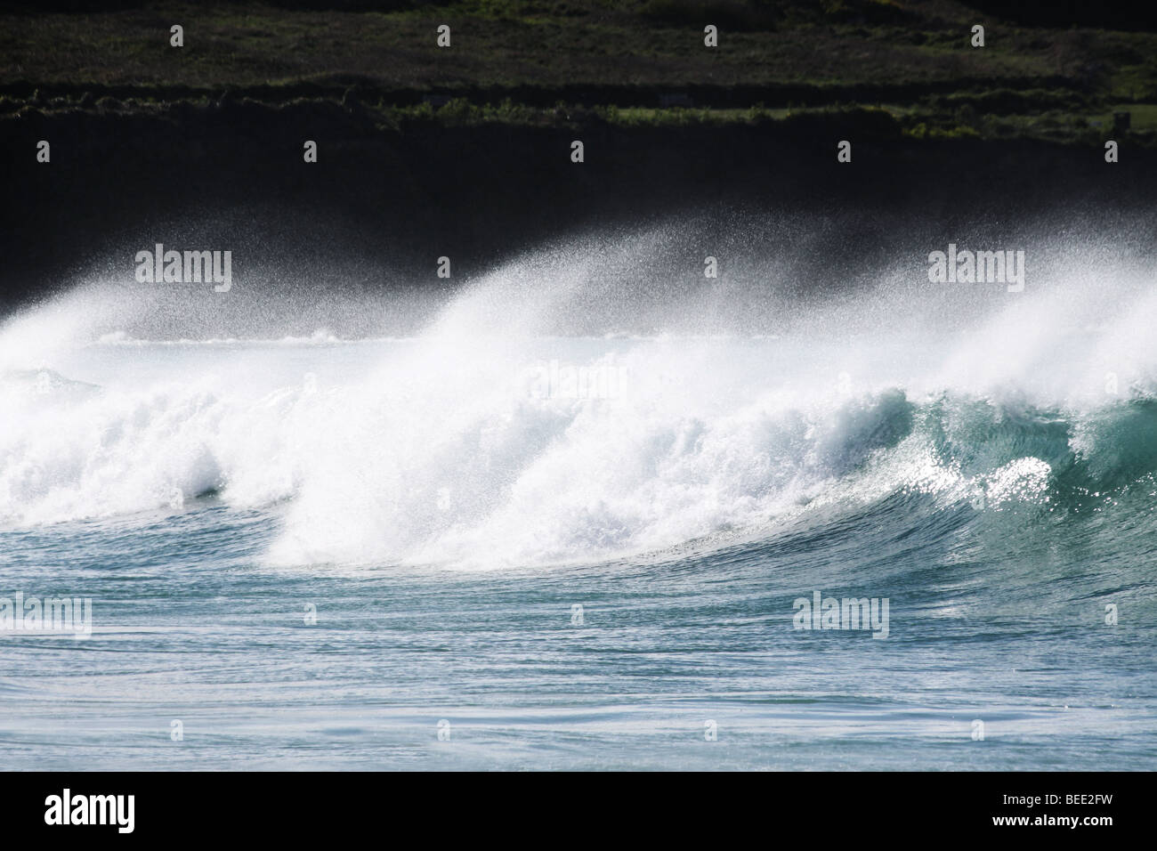 Wellen mit weißen surf Stockfoto