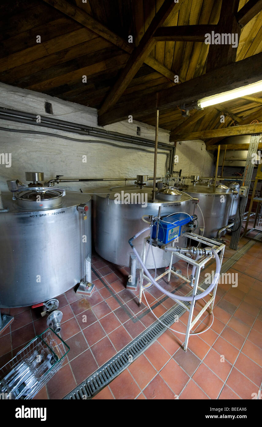 Stills für die Destillation Brandy bei Healeys Mosterei, Cornwall Stockfoto