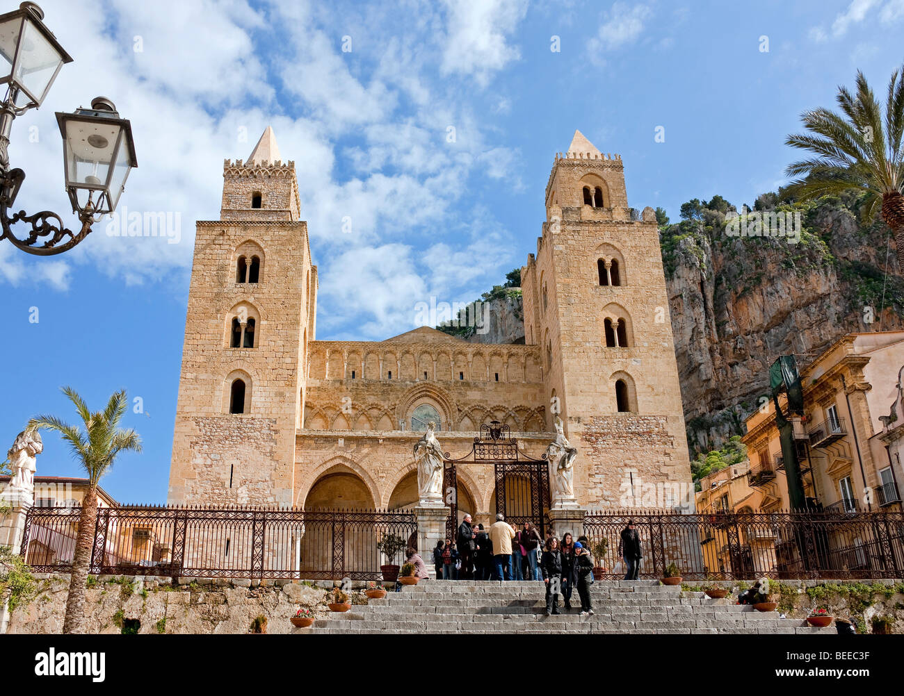 Kathedrale von Cefalu, Sizilien, Italien, Südeuropa Stockfoto